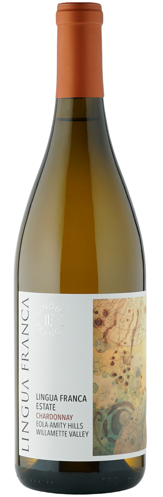 Lingua Franca Estate Chardonnay 2022  Front Bottle Shot