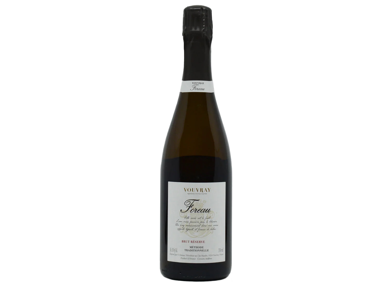 Philippe Foreau Vouvray Brut Reserve 2015  Front Bottle Shot