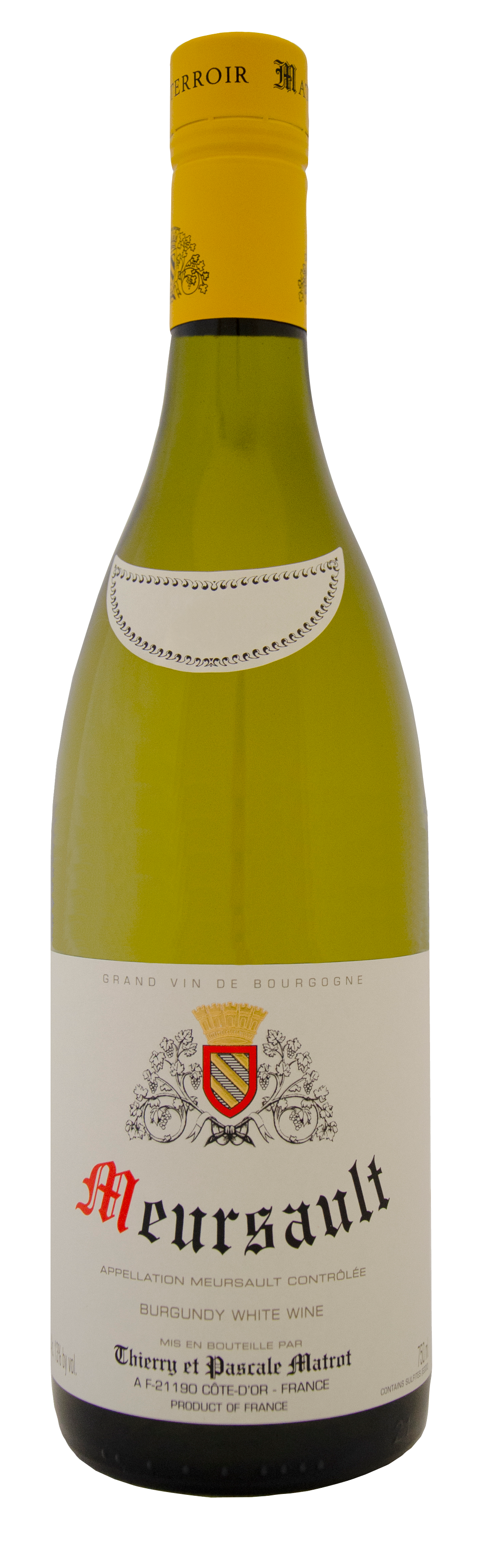 Domaine Matrot Meursault 2021  Front Bottle Shot