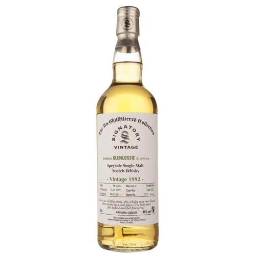 Glenlossie 19 Year Old Hogshead Single Malt Scotch Whisky 1992 (Signatory Bottling)