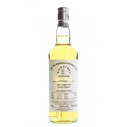 Laphroaig 14 Year Old Single Malt Scotch Vintage 1998 (Signatory Bottling)