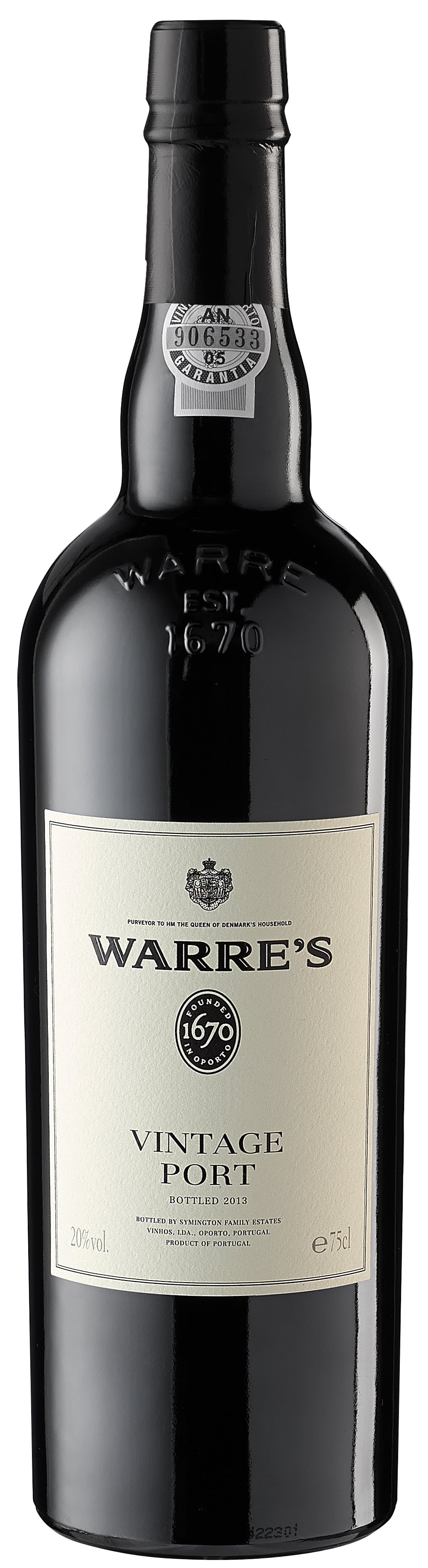 Warre's Vintage Port 2017  Front Bottle Shot