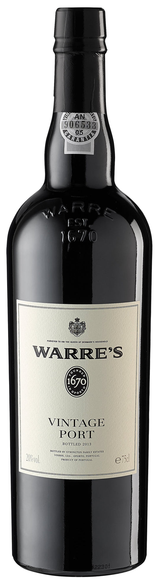 Warre's Vintage Port 2017  Front Bottle Shot