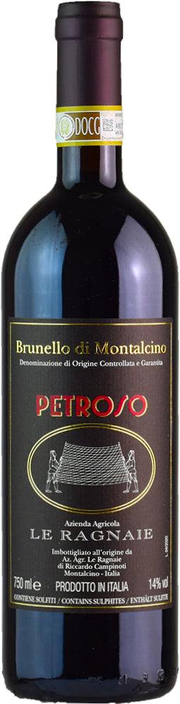 Le Ragnaie Petroso Brunello di Montalcino 2019  Front Bottle Shot