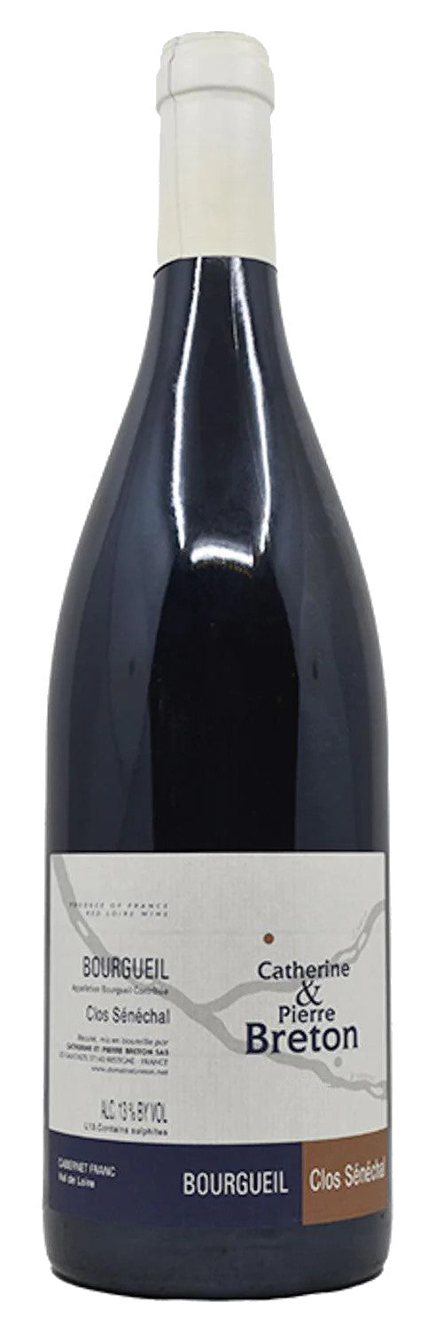 Catherine & Pierre Breton Bourgueil Clos Senechal 2021  Front Bottle Shot