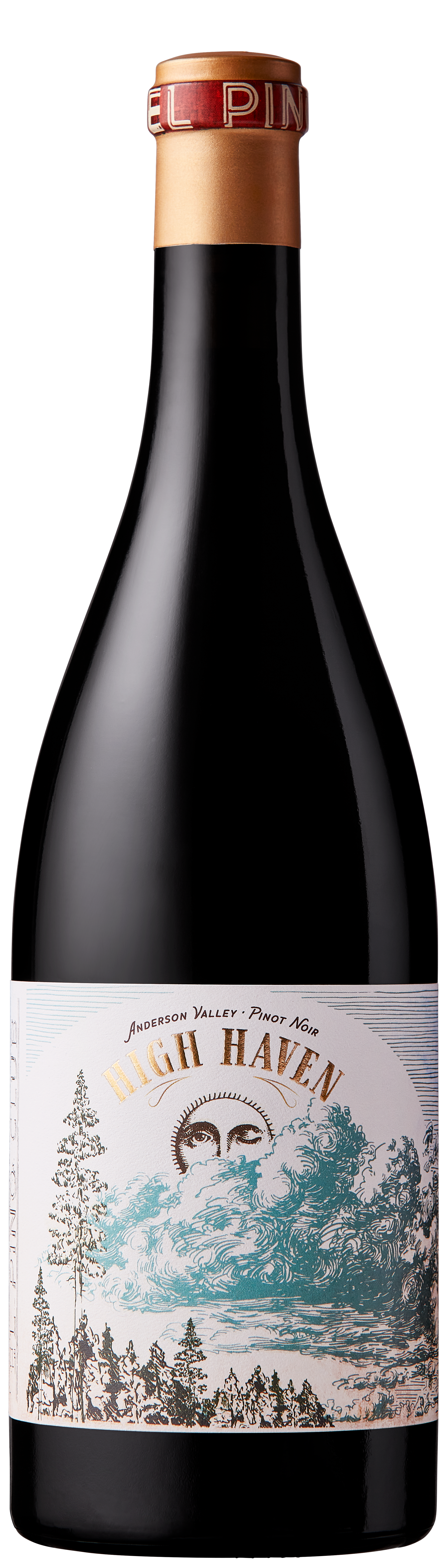 El Pino Club High Haven Pinot Noir 2022  Front Bottle Shot