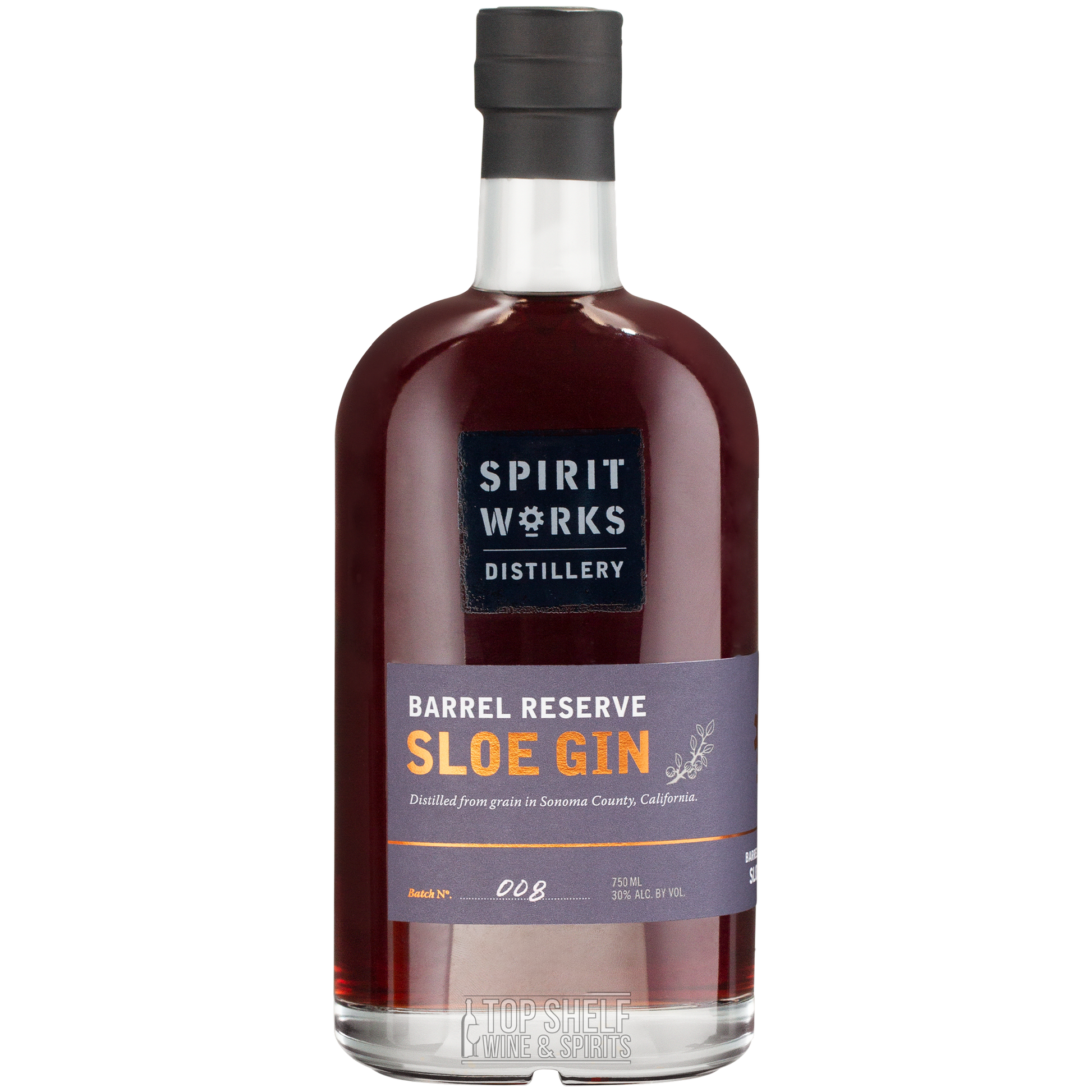 Spirit Works Distillery Barrel Reserve Sloe Gin Batch 10