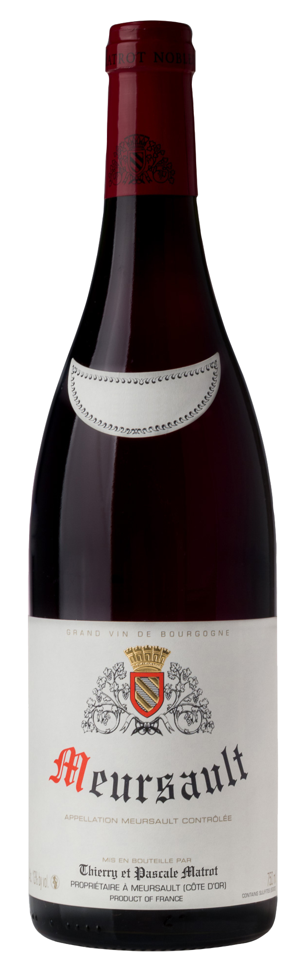 Domaine Matrot Meursault Rouge 2022  Front Bottle Shot