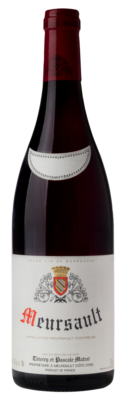 Domaine Matrot Meursault Rouge 2022  Front Bottle Shot