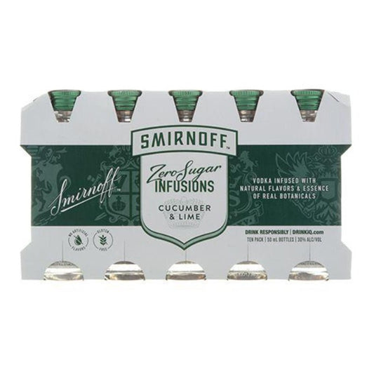 Smirnoff Infusions Cucumber & Lime Mini Shot 10/50ml
