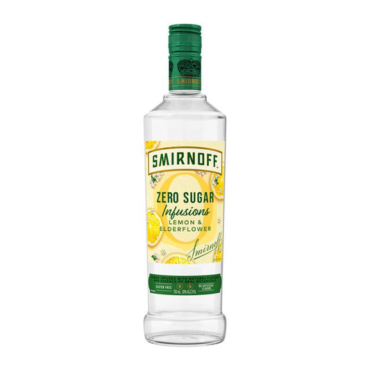 Smirnoff Lemon & Elderflower Zero Sugar Infusions Flavored Vodka 750ml