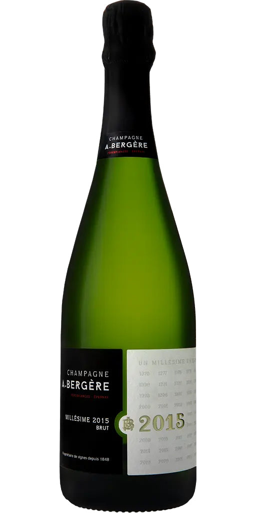 Champagne A. Bergere Extra Brut 2015  Front Bottle Shot