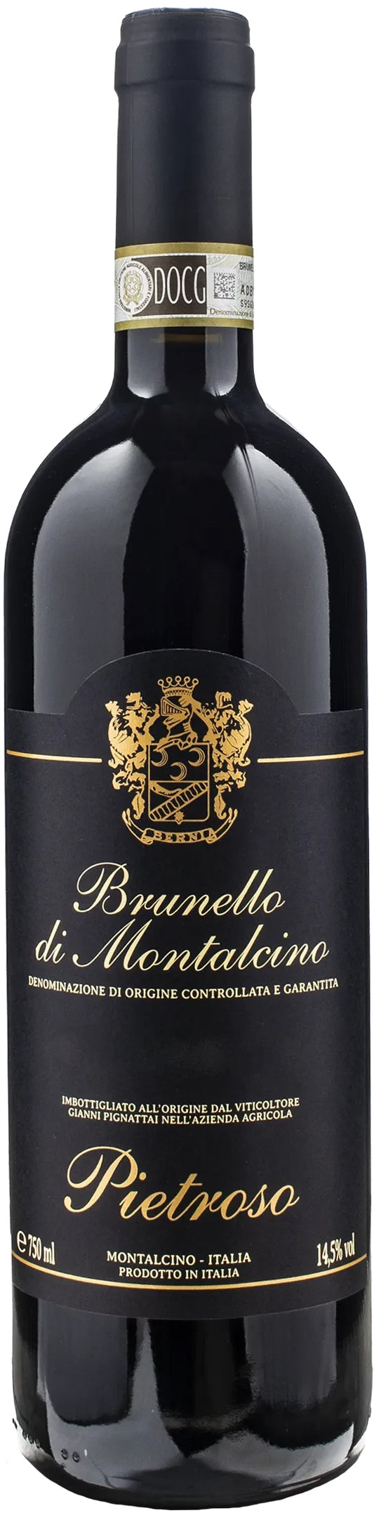 Pietroso Brunello di Montalcino 2019  Front Bottle Shot