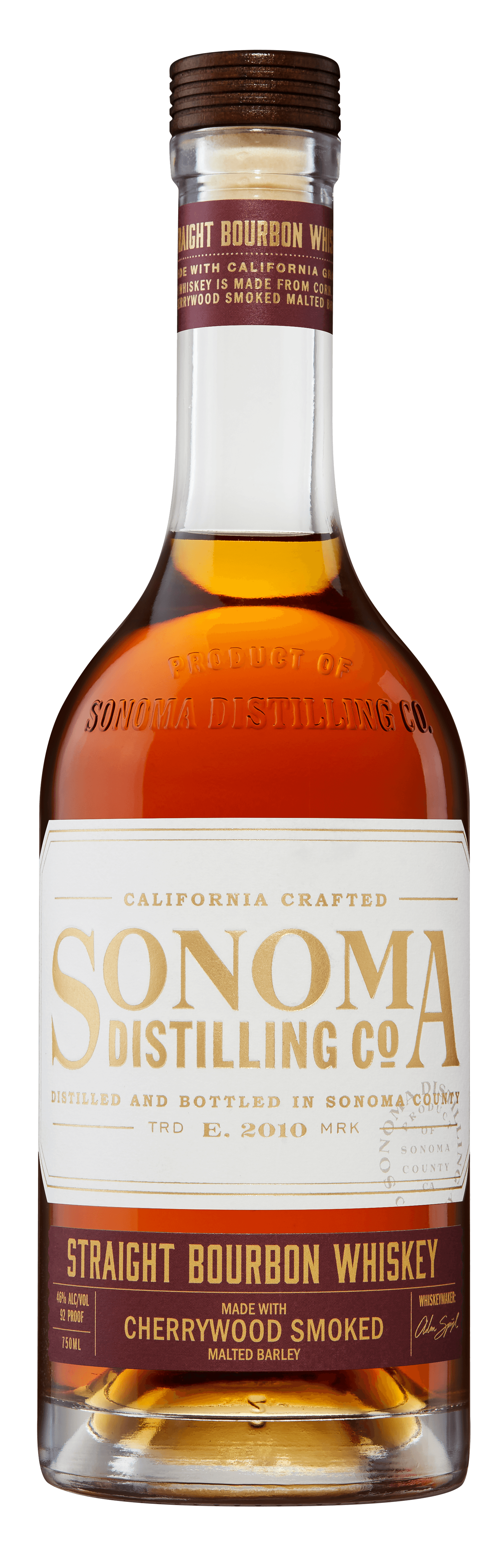 Sonoma Distilling Co. Cherrywood Smoked Bourbon (750Ml)