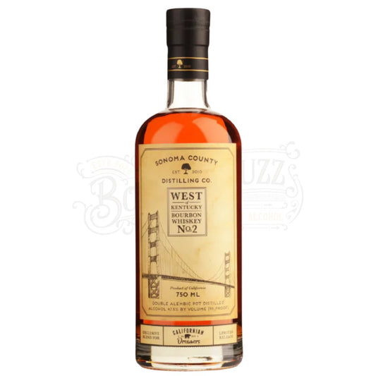Sonoma Distilling Company Sonoma West Of Kentucky Bourbon Whiskey