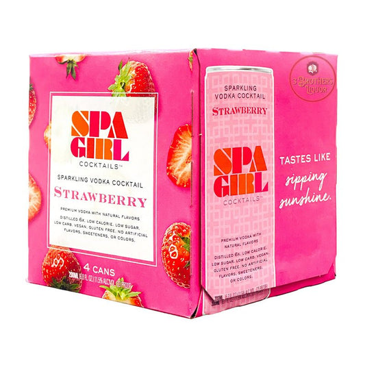 Spa Girl Strawberry Sparkling Cocktail Vodka 4/200 ml