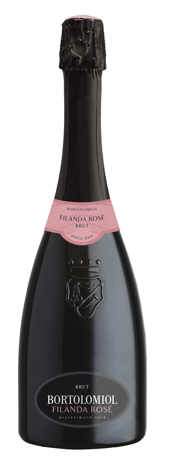 Bortolomiol Filanda Brut Rose 2023  Front Bottle Shot