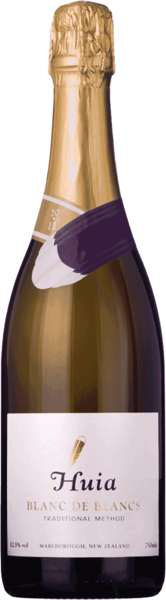Huia Blanc de Blancs 2018  Front Bottle Shot