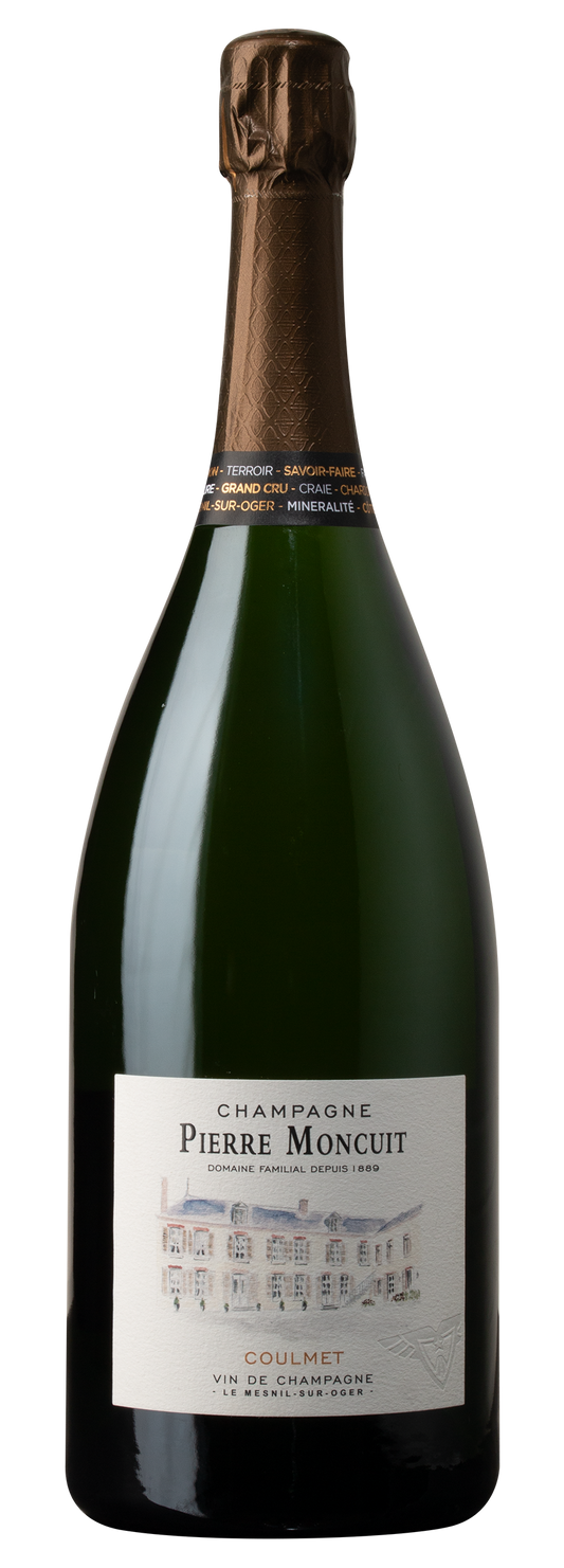 Pierre Moncuit Hugues de Coulmet Brut Blanc de Blancs  Front Bottle Shot