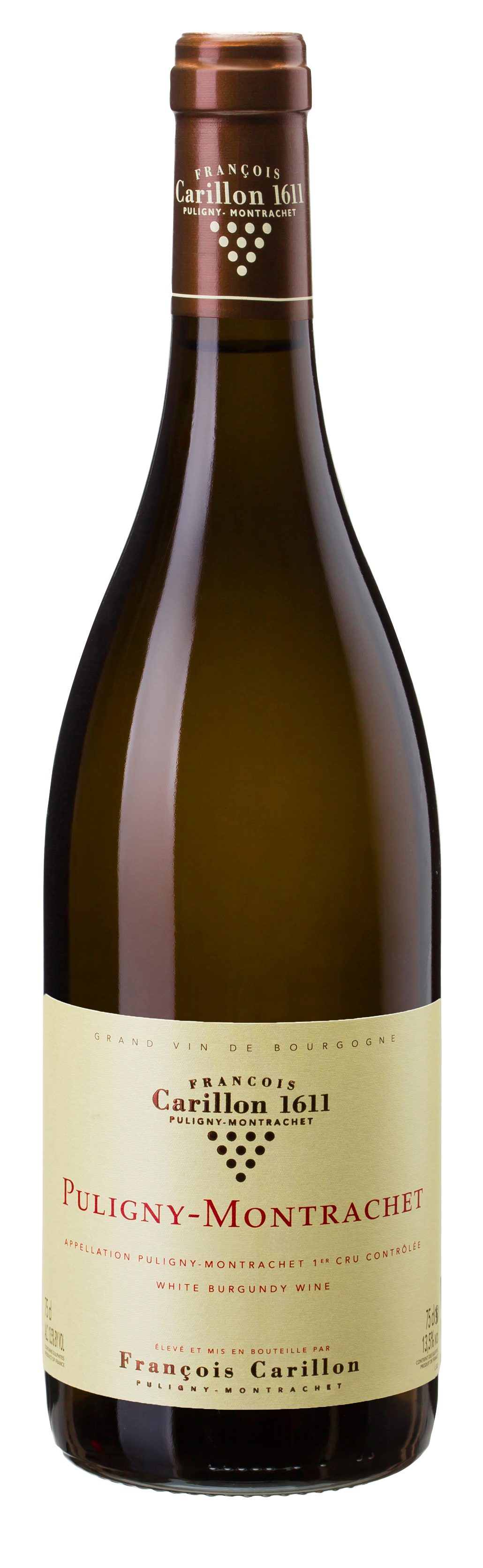 Francois Carillon Puligny-Montrachet 2022  Front Bottle Shot
