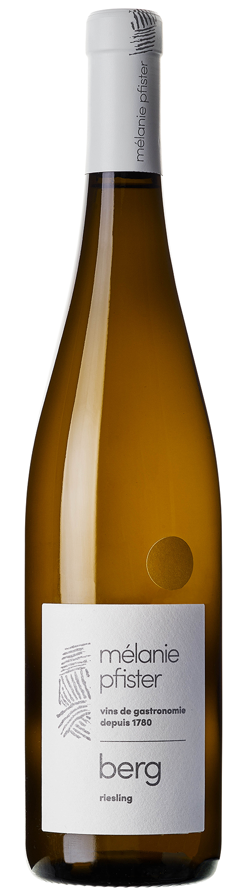Melanie Pfister Berg Riesling 2022  Front Bottle Shot