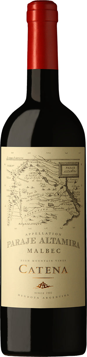 Catena Appellation Paraje Altamira Malbec 2022  Front Bottle Shot
