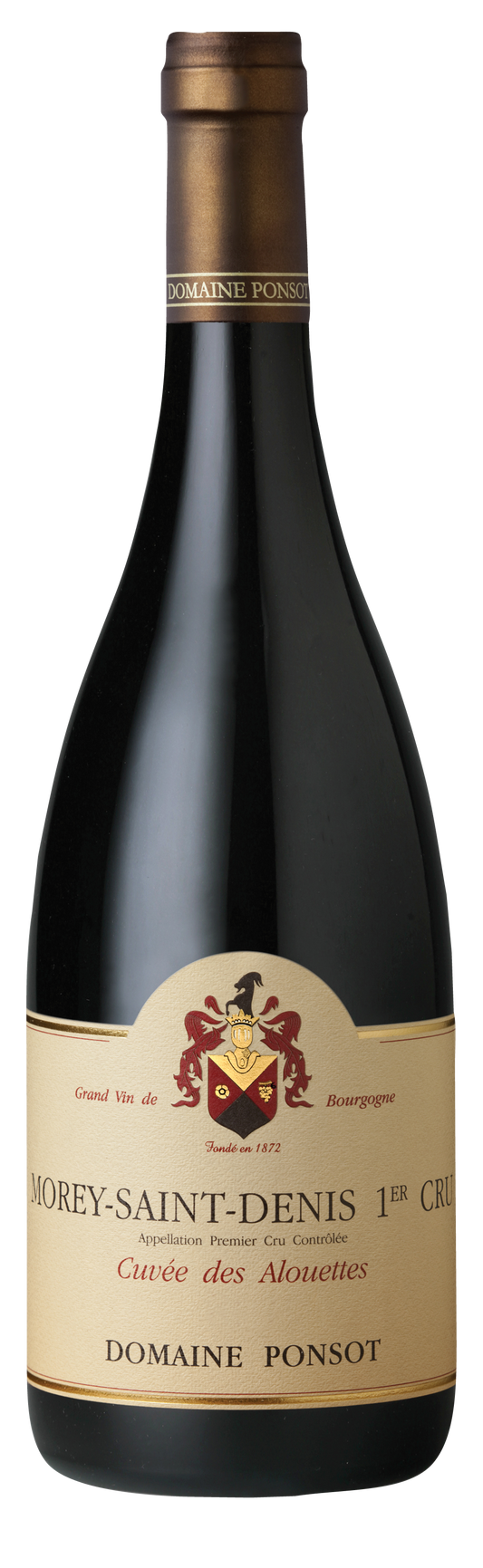 Domaine Ponsot Morey-Saint-Denis Cuvee des Alouettes Premier Cru 2021  Front Bottle Shot