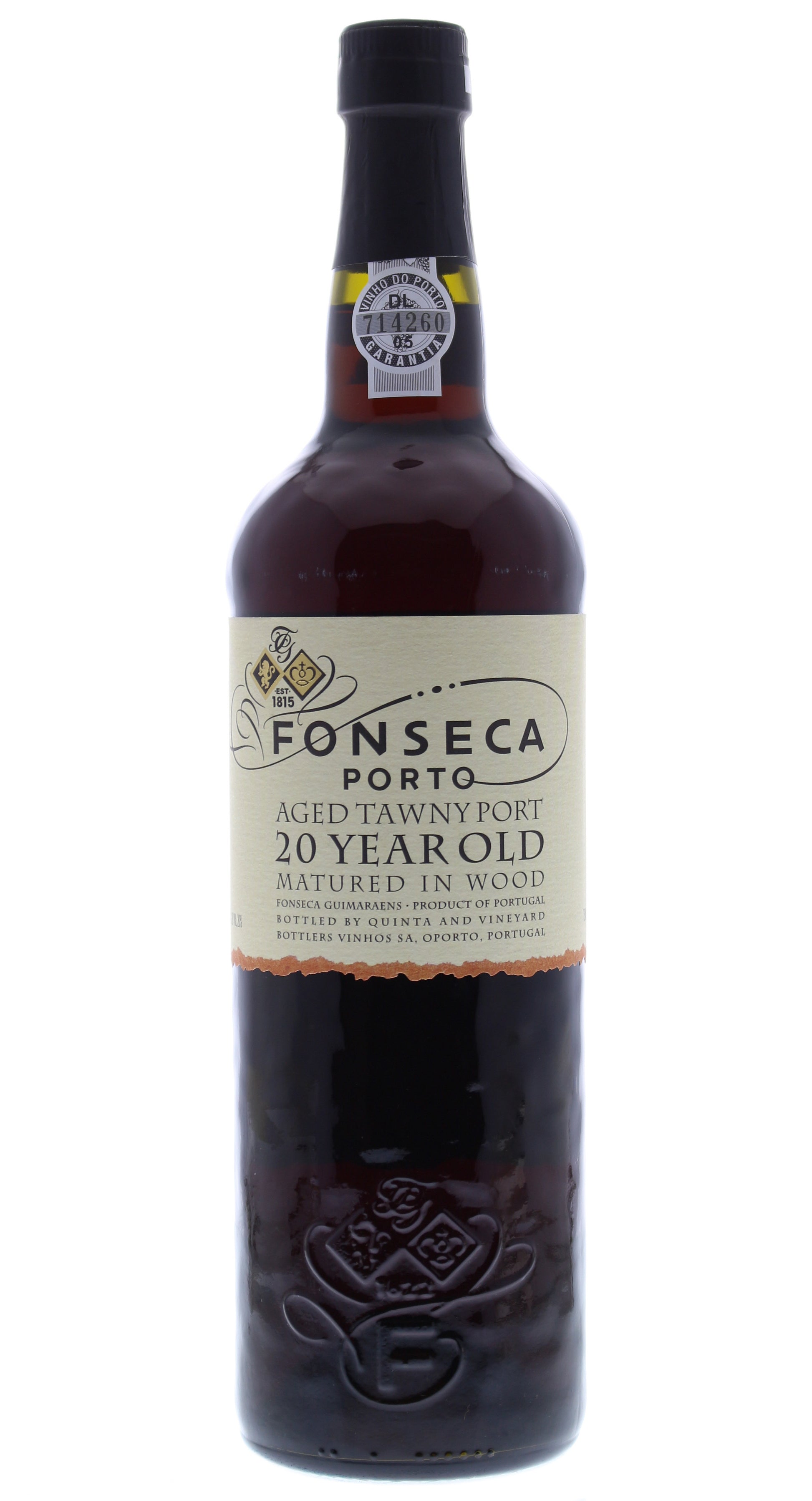 Fonseca 20 Year Old Tawny  Front Bottle Shot