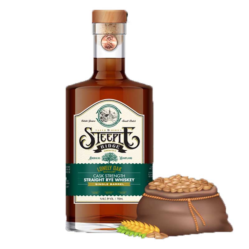Steeple Ridge Cask Strength Single Barrel Rye Whiskey 750ml