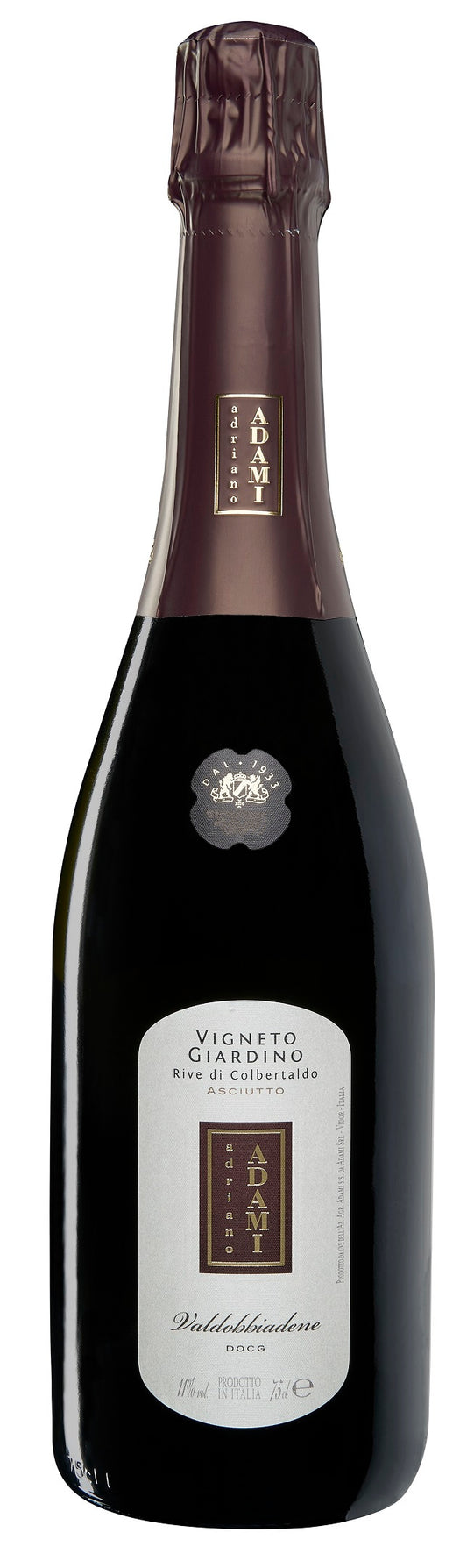 Adami Vigneto Giardino Prosecco di Valdobbiadene 2022  Front Bottle Shot