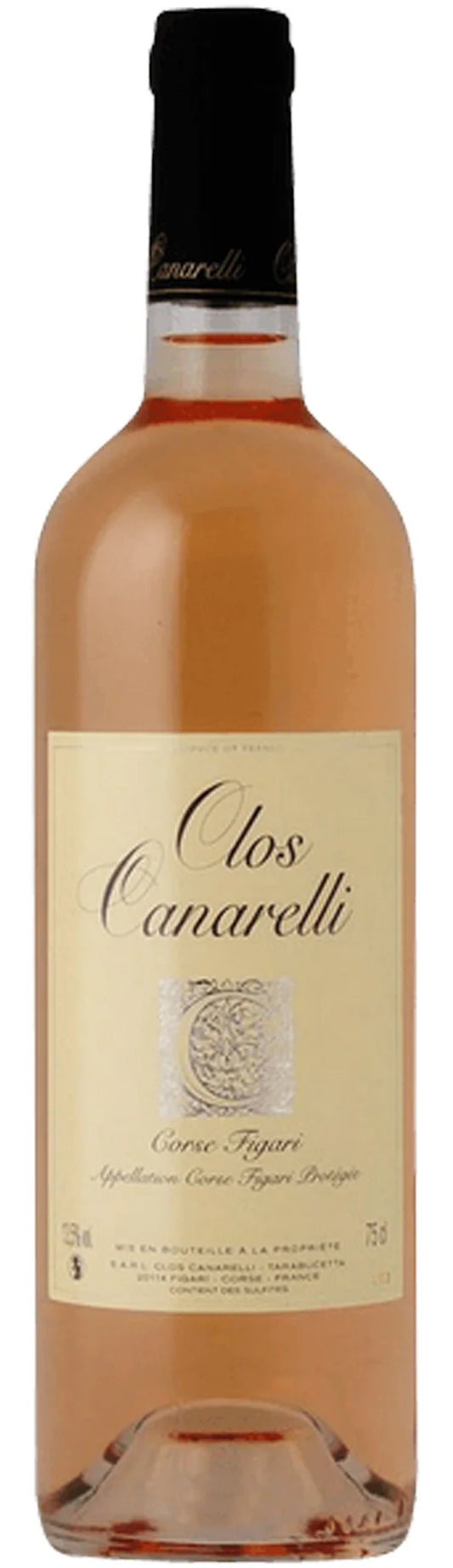 Clos Canarelli Corse Figari Rose 2022  Front Bottle Shot