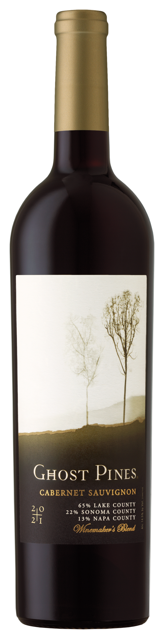Ghost Pines Cabernet Sauvignon 2021  Front Bottle Shot