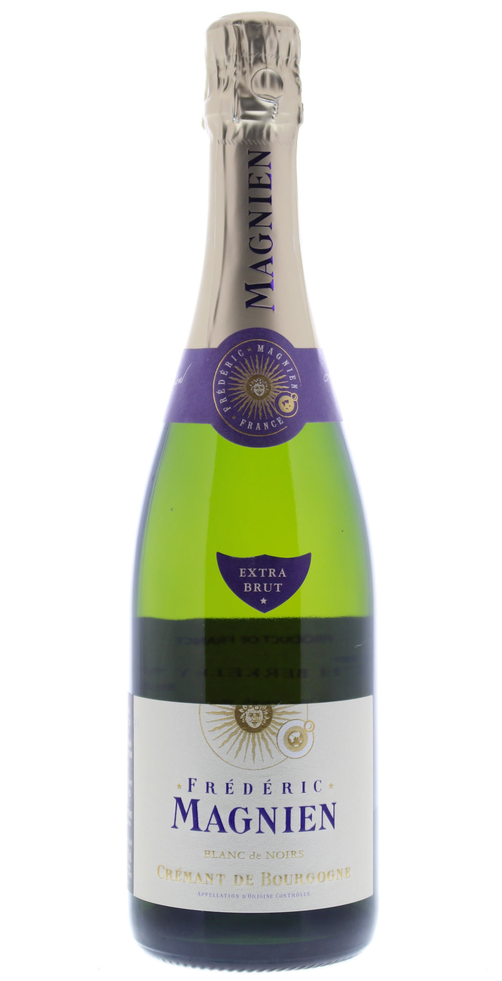 Frederic Magnien Cremant de Bourgogne Blanc de Noirs Extra Brut  Front Bottle Shot