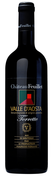 Chateau Feuillet Valle d'Aosta Rosso Torrette 2023  Front Bottle Shot