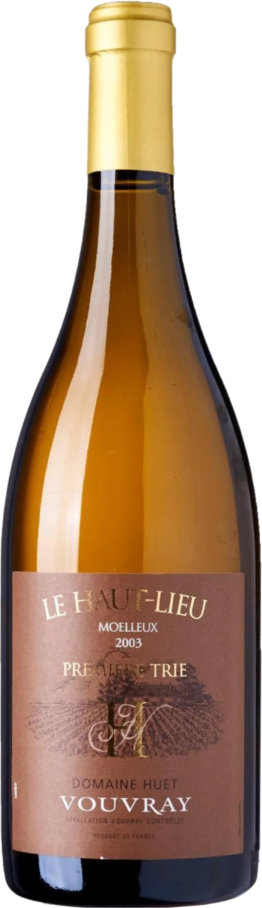Domaine Huet Haut Lieu Moelleux Premier Trie 2003  Front Bottle Shot