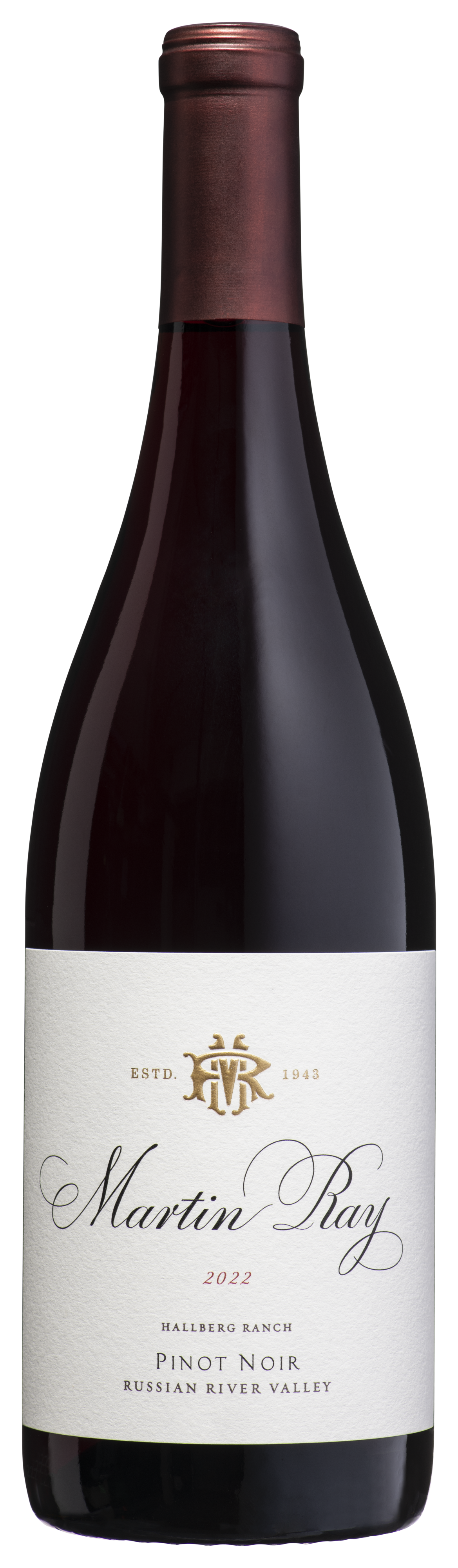 Martin Ray Hallberg Ranch Pinot Noir 2022  Front Bottle Shot