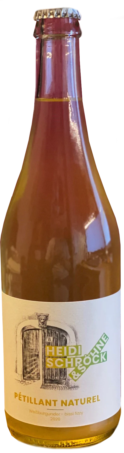 Heidi Schrock & Sohne Pinot Blanc Pet Nat 2020  Front Bottle Shot