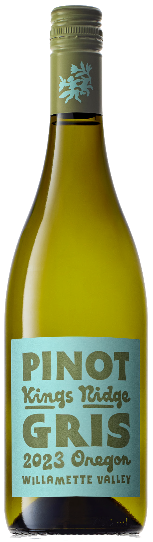 Kings Ridge Pinot Gris 2023  Front Bottle Shot