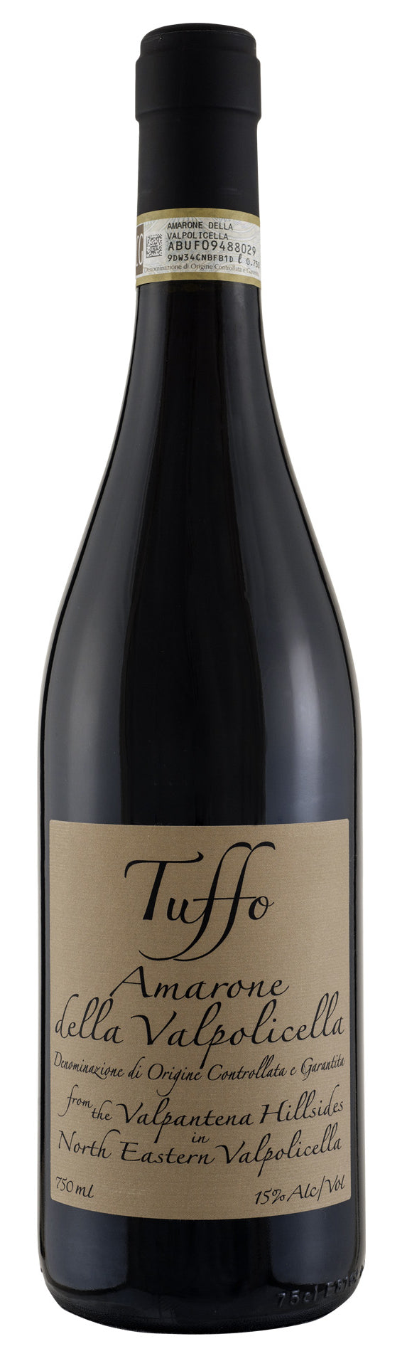 Tuffo Amarone della Valpolicella 2018  Front Bottle Shot