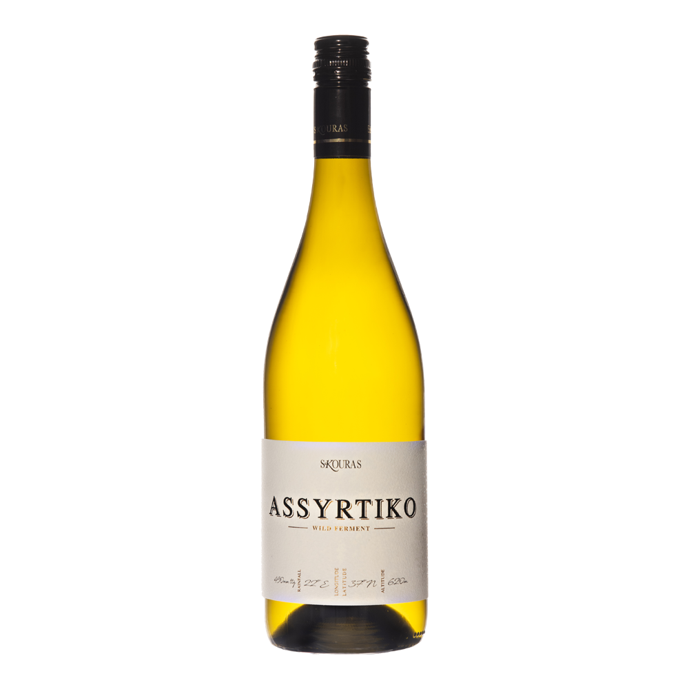 Skouras Wild Ferment Assyrtiko 2023  Front Bottle Shot