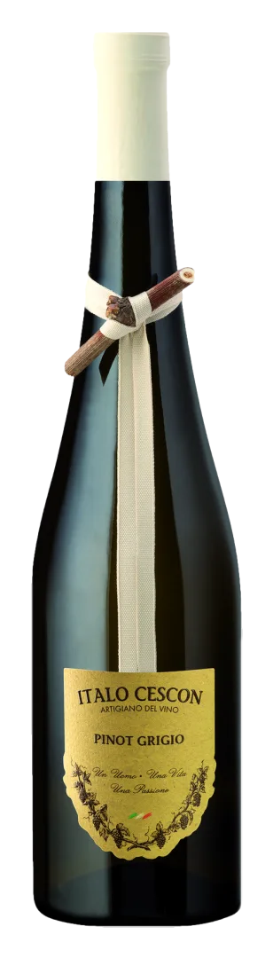 Italo Cescon Pinot Grigio 2023  Front Bottle Shot
