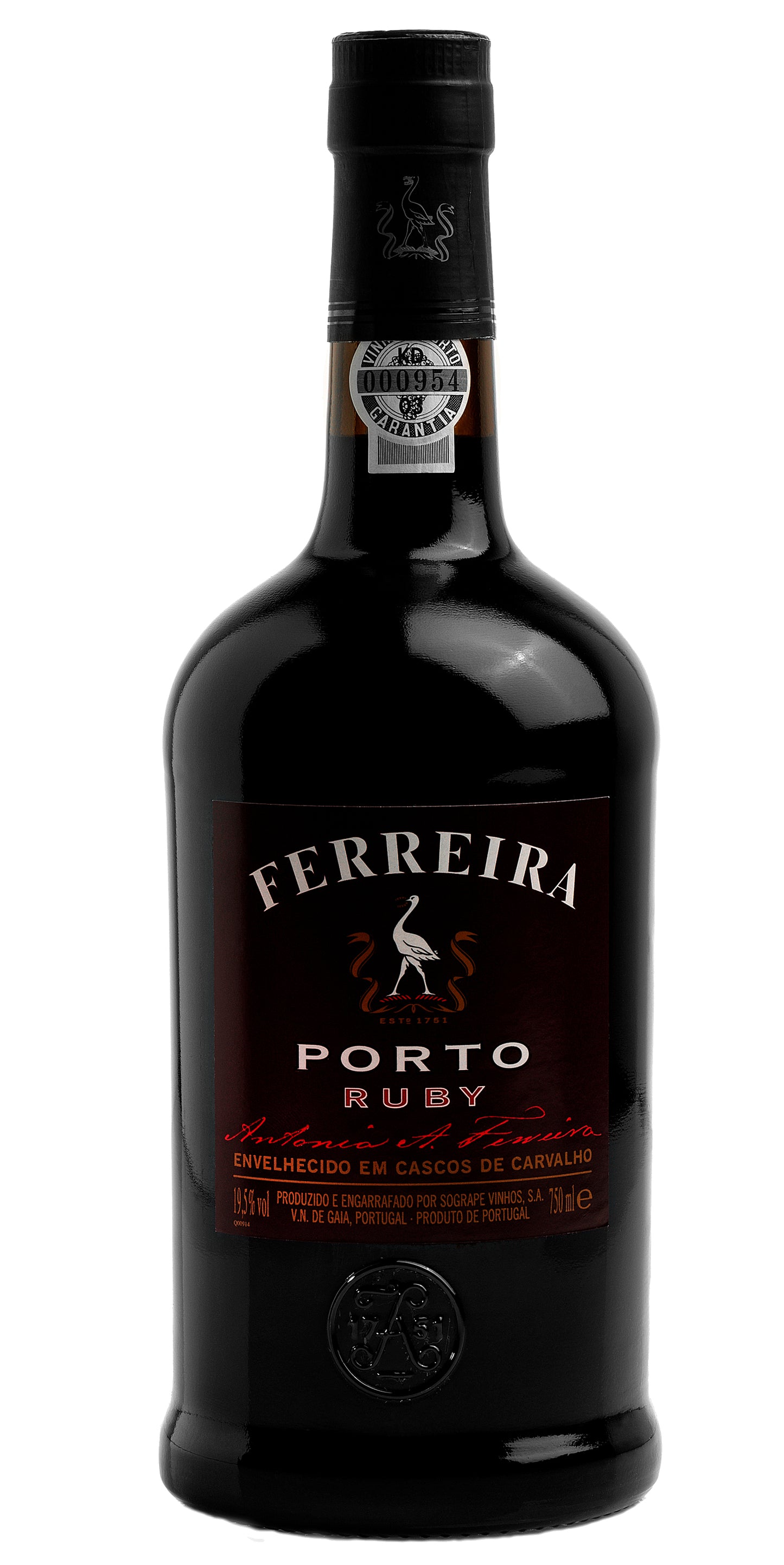 Ferreira Porto Ruby Port  Front Bottle Shot