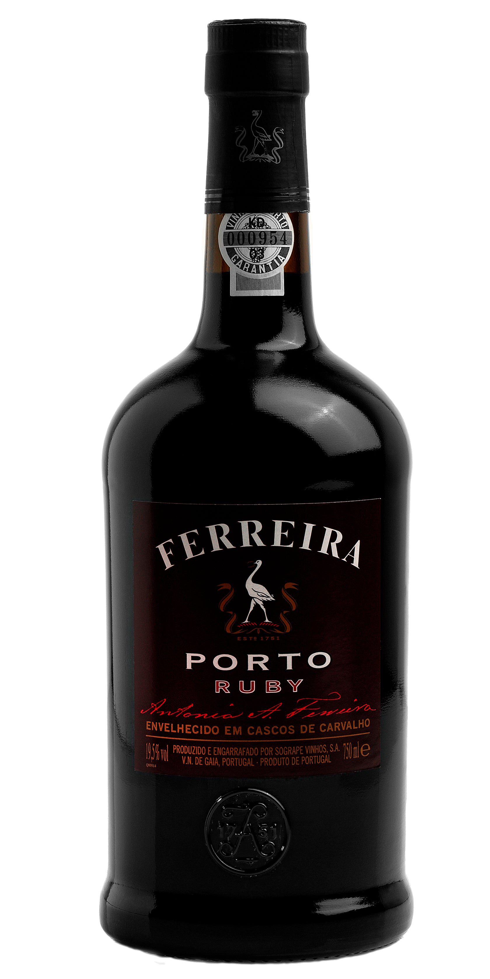 Ferreira Porto Ruby Port  Front Bottle Shot
