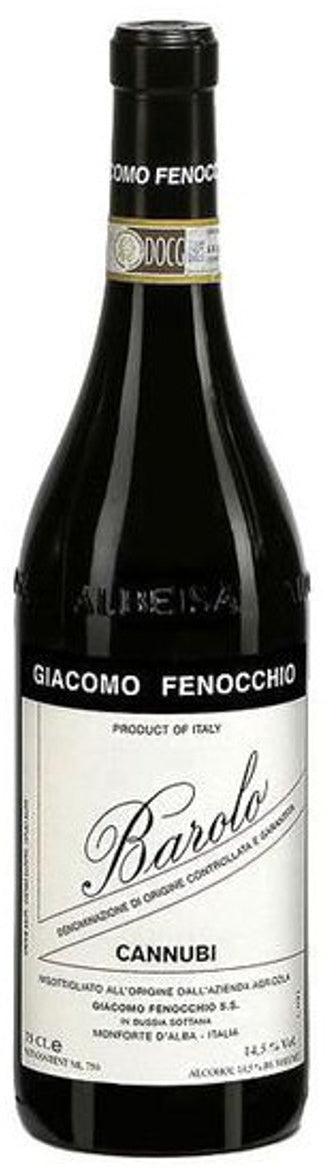 Giacomo Fenocchio Barolo Cannubi 2020  Front Bottle Shot