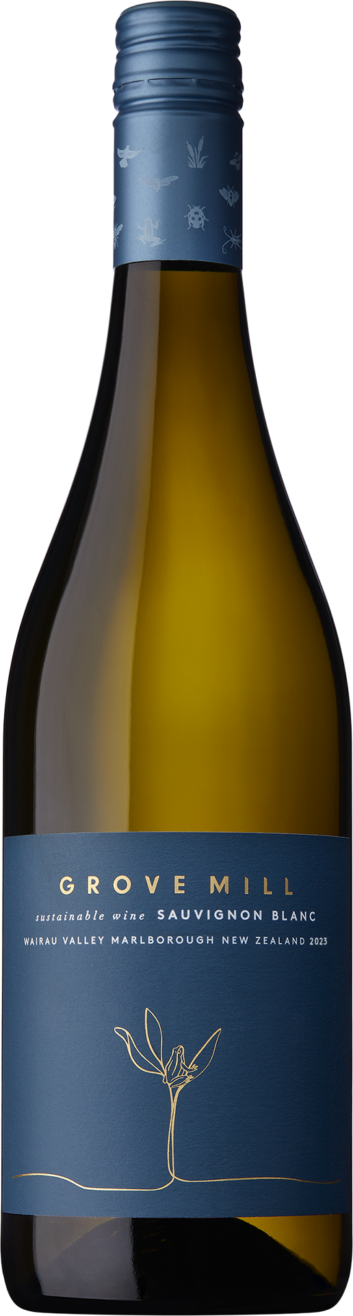 Grove Mill Sauvignon Blanc 2023  Front Bottle Shot