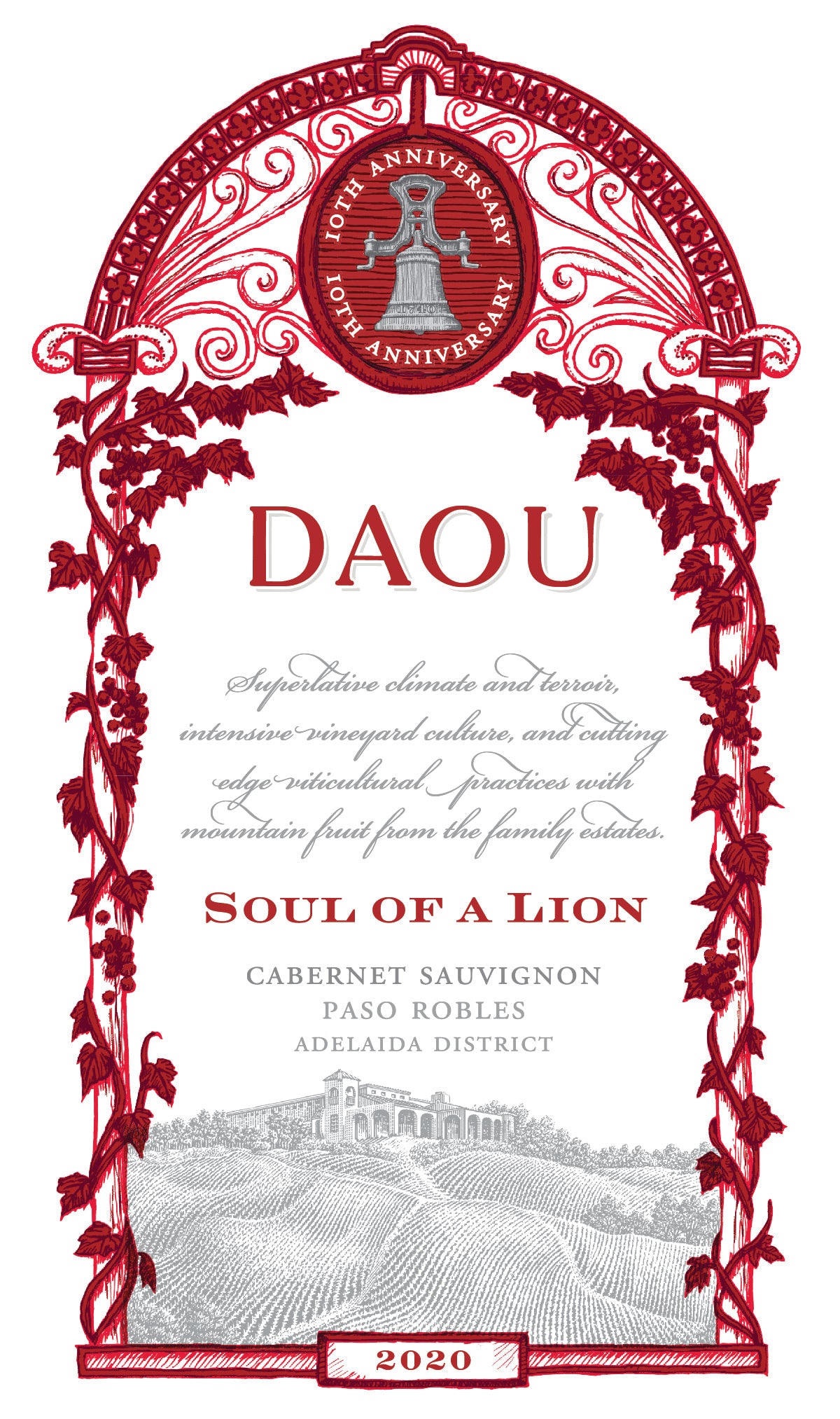 DAOU Soul of a Lion Cabernet Sauvignon (375ML half-bottle) 2020