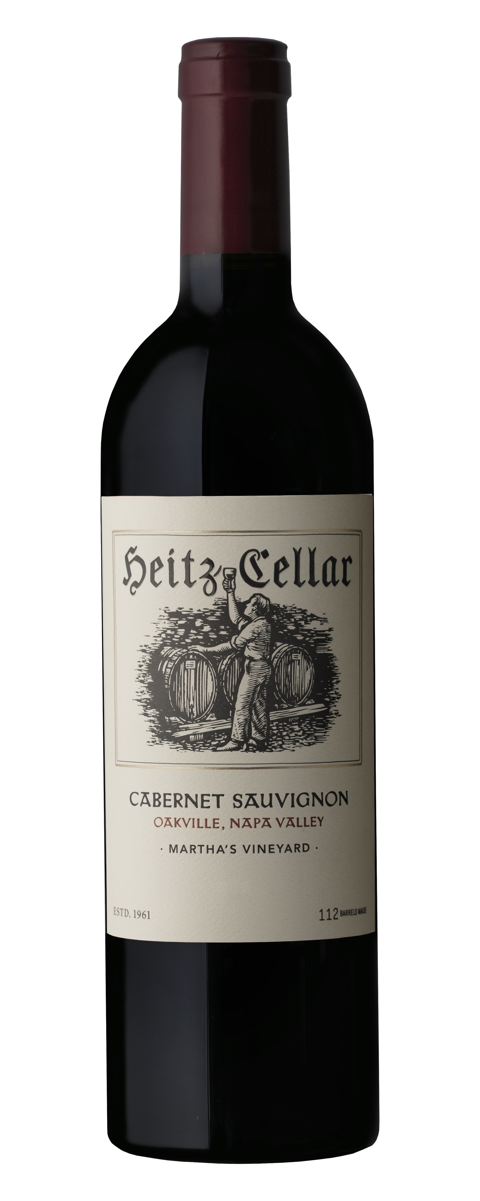 Heitz Cellar Martha's Vineyard Cabernet Sauvignon 2017  Front Bottle Shot