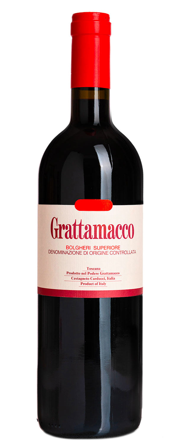 Podere Grattamacco Bolgheri Superiore 2021  Front Bottle Shot