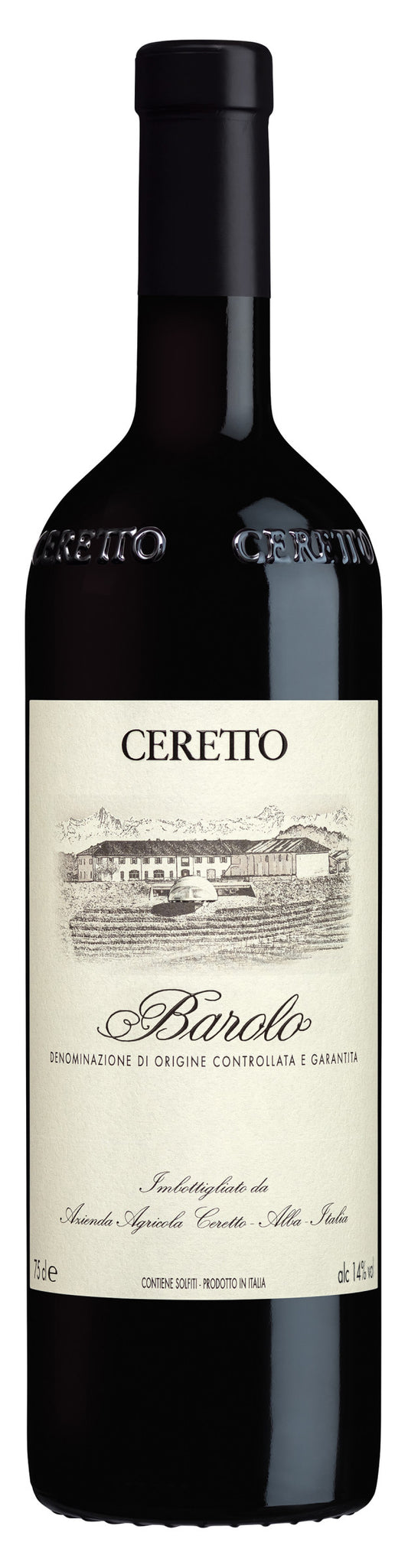 Ceretto Barolo 2019  Front Bottle Shot
