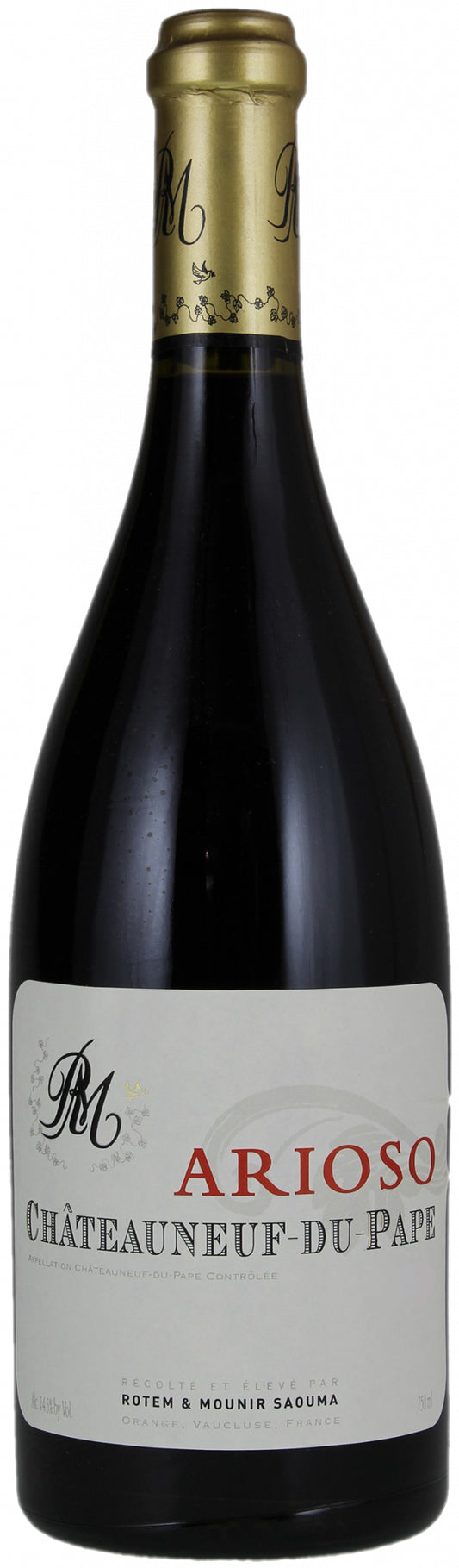 Rotem & Mounir Saouma Chateauneuf-du-Pape Arioso 2013  Front Bottle Shot